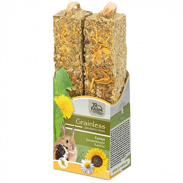 JR Grainless tyčinky pre hlodavce slnečnica, kamilka 140g/2ks