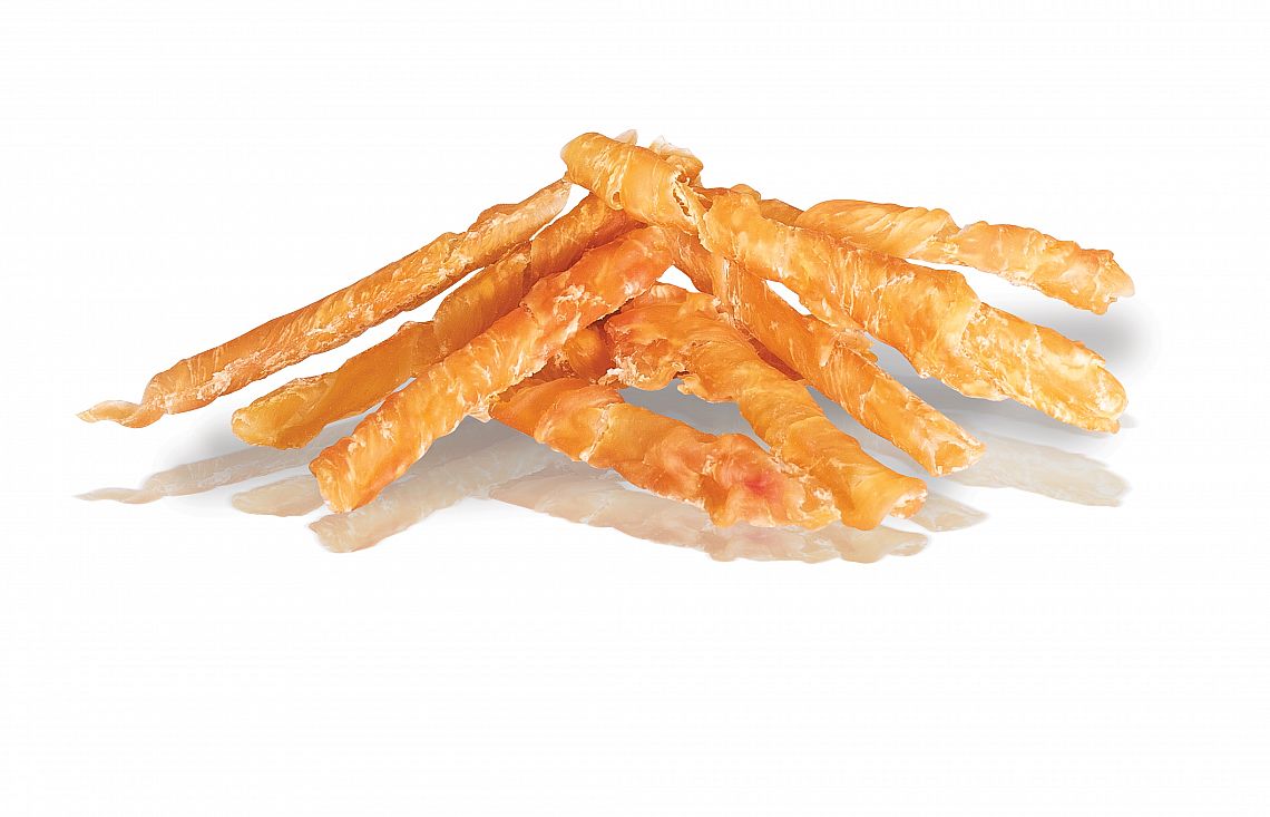 KidDog kuracie prsia v špirále 250 g – mäkká mäsová maškrta pre psy