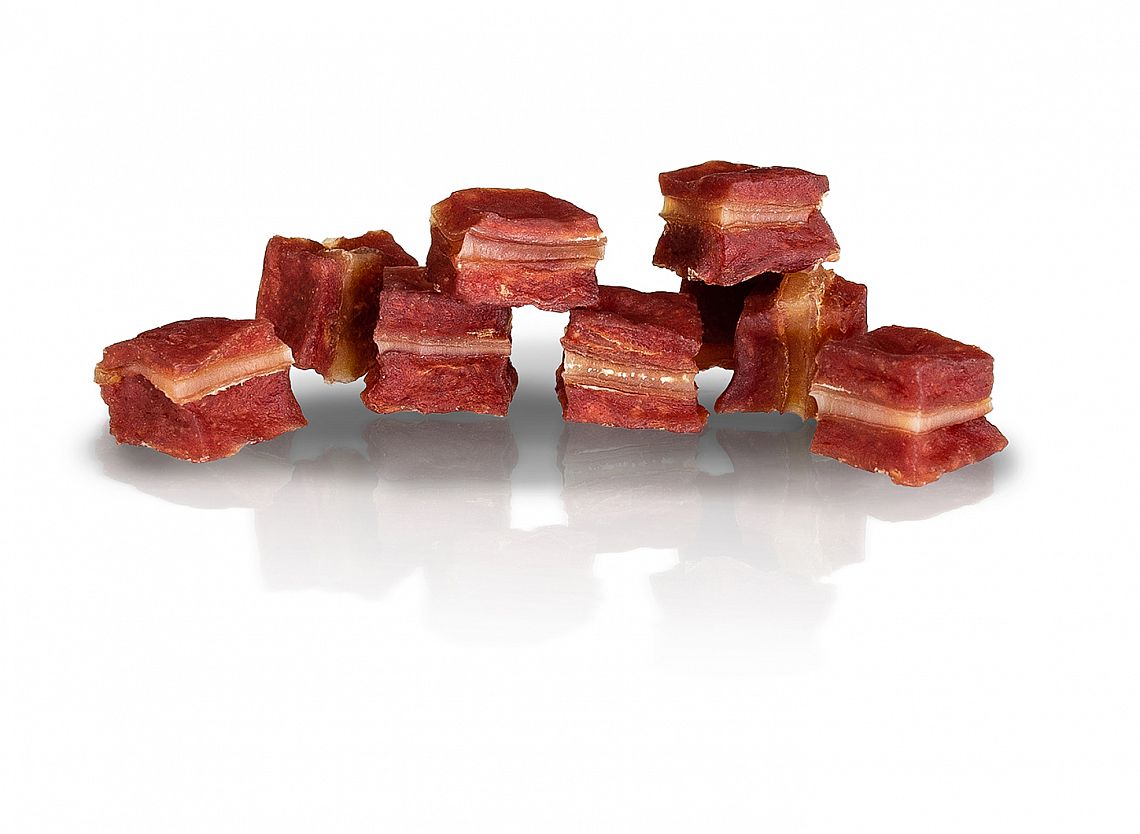 KidDog jahnacie mäso s ryžou MINI kosticky – tréningová maškrta pre psov 250 g