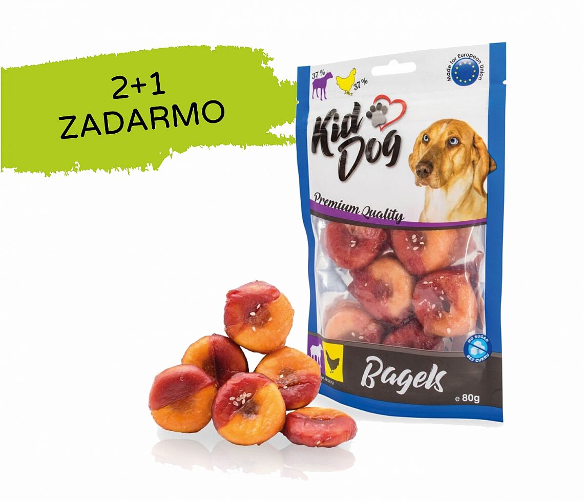 KD jahňacie & kuracie Bagels 80g