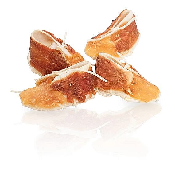 KidDog BUFFET MOCCASIN topánocka s kacacím a kuracím mäsom – maškrta pre psa 1 ks, 7 cm/12 g