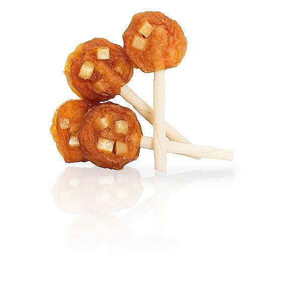 KidDog BUFFET LOLLIPOP lízanka s kuracím mäsom a syrom – maškrta pre psa 1 ks, 9 cm/8 g