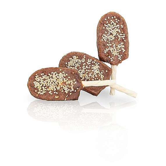 KidDog BUFFET nanuk s kacacím mäsom a sezamom – maškrta pre psa 1 ks, 12 cm/45 – 50 g