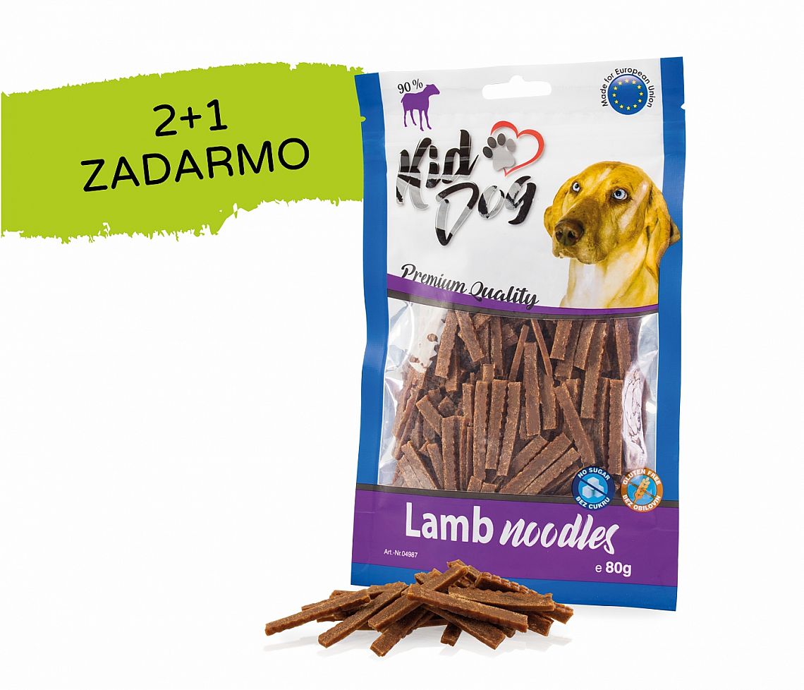 KD mäsové rezance jahňacie 80g