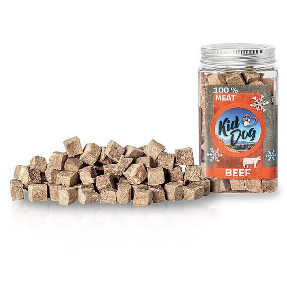 KD SUPER PREMIUM 100% hovädzie kocky 70 g DÓZA 2 + 1