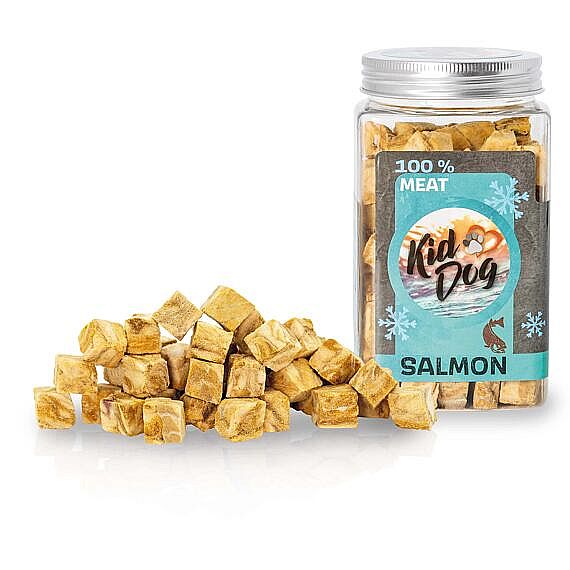 KD SUPER PREMIUM 100% losos kocky 80 g DÓZA 2 + 1