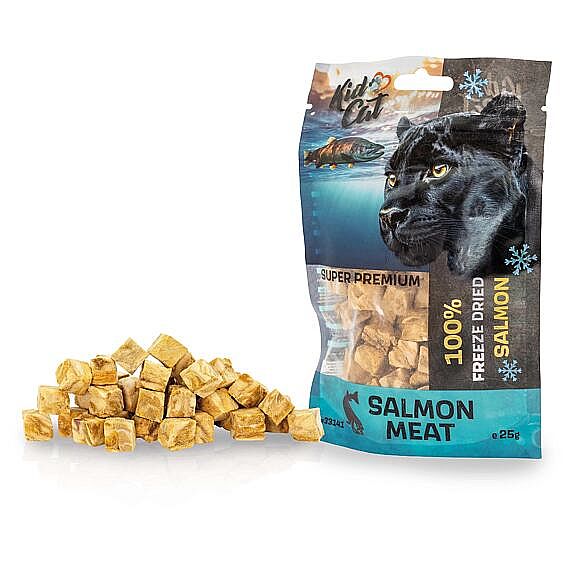 KIDCAT Super Premium 100% Freeze Dried Salmon – mrazom sušené mäso z lososa pre mačky 25 g
