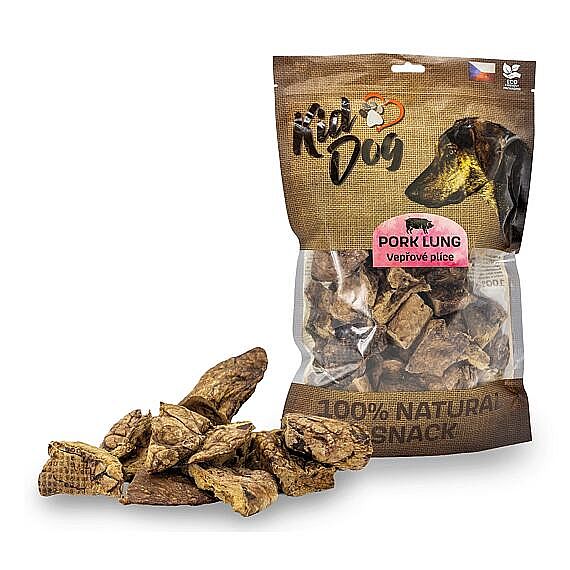 KidDog 100 % Natural Snack bravcové plúca – prírodná maškrta 200 g
