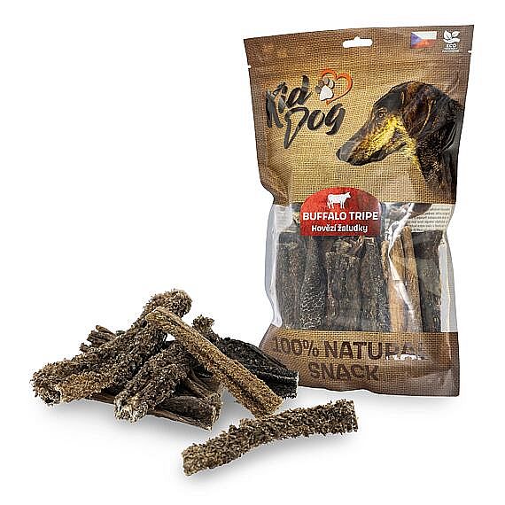 KidDog 100 % Natural Snack sušené hovädzie držky 12 cm – 400 g