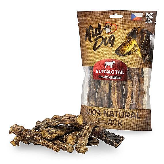 KidDog 100 % Natural Snack hovädzí chvost bez kože 12 cm – 200 g