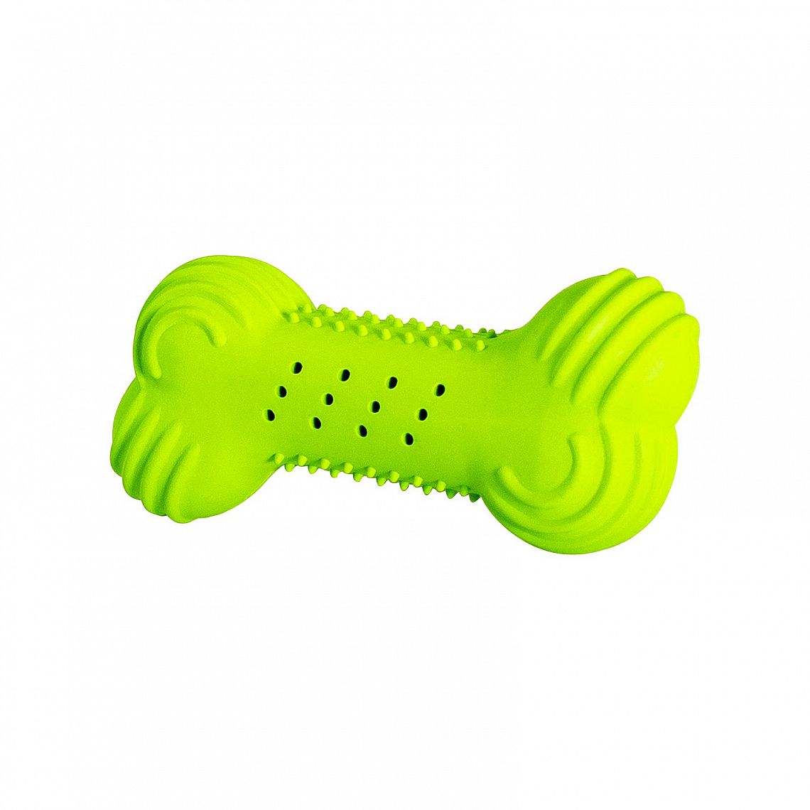 HHD Kosť 11cm, prírodná guma - vydáva praskajúce zvuky PET flaše
