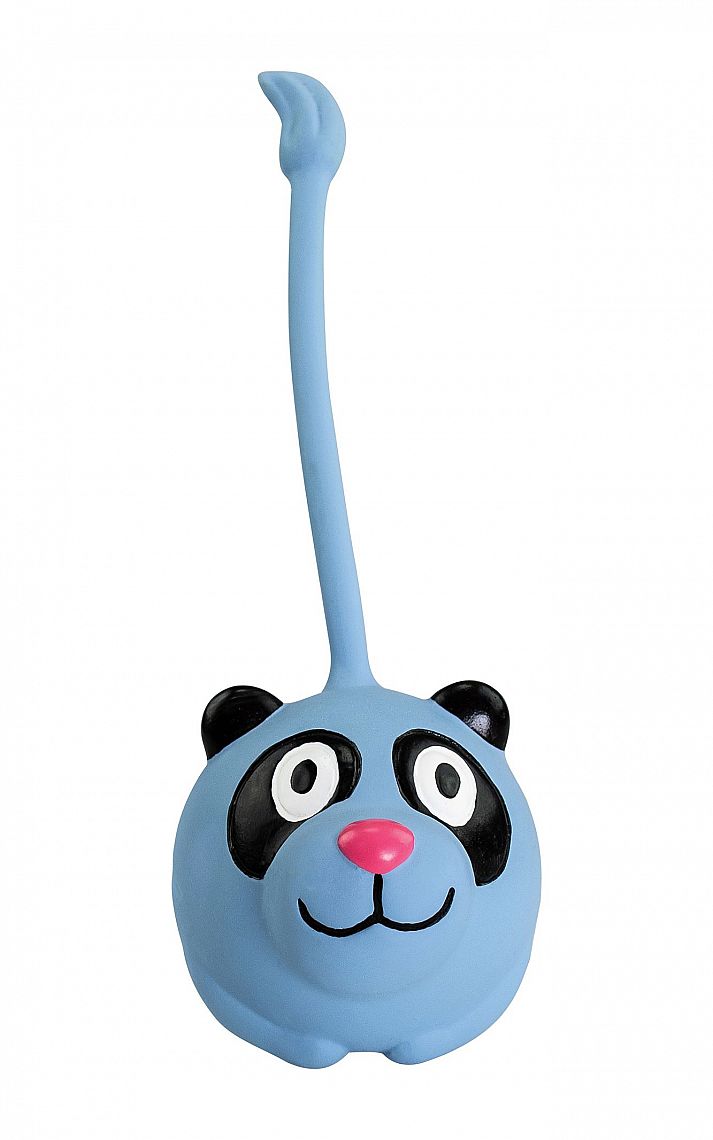 HHD Panda loptička s vysokým chvostíkom 8x20cm, so zvukom,  latex