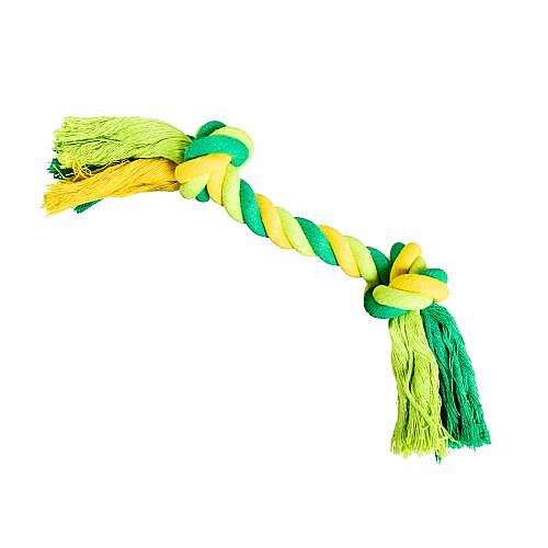 HHD bavlnený uzol 36cm/ 210g limetková, zelená