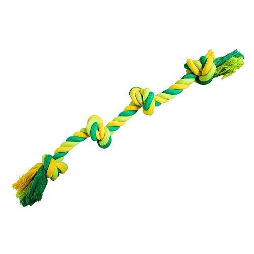 HHD bavlnený uzol 4 knoty 60cm/ 340g limetková, zelená