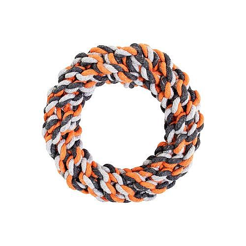 HHD bavlnený kruh 15cm/ 130g šedá,oranžová,tm.šedá