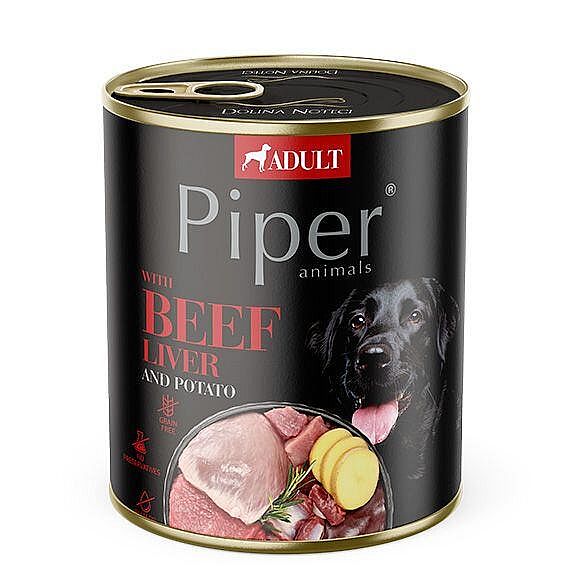 PIPER konzerva pre psov s hovädzou pečienkou a zemiakmi 800 g