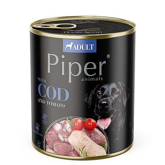 PIPER konzerva 800g - s treskou a paradajkami