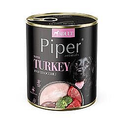 PIPER konzerva pre psov s morkou a brokolicou 800 g