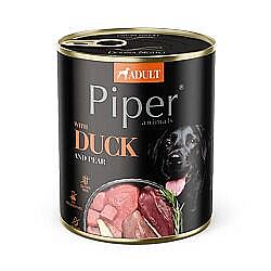 PIPER konzerva pre psov s kačkou a hruškou 800 g