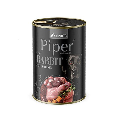 PIPER Senior konzerva pre psov s králikom a tekvicou 400 g