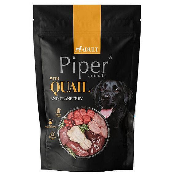 PIPER kapsička pre psov s prepelicou a brusnicami 500 g