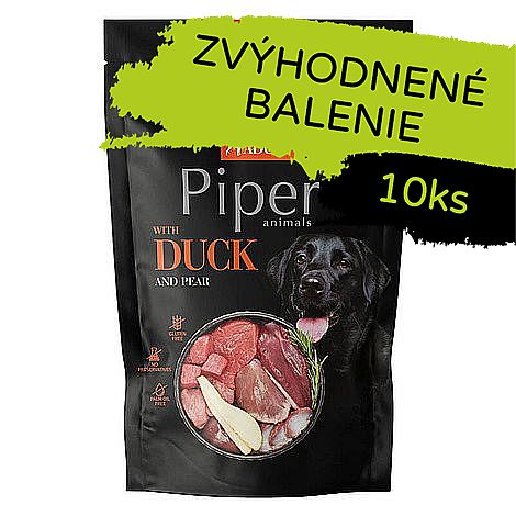 PIPER kapsička pre psov s kačkou a hruškou 10 × 500 g