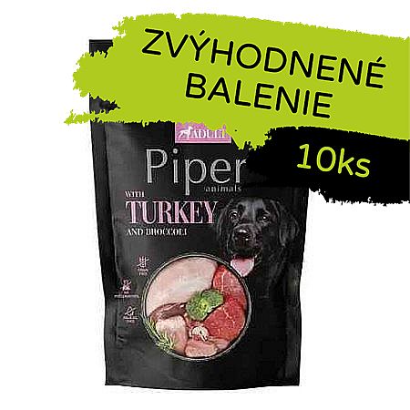 PIPER kapsička pre psov s morkou a brokolicou 10 × 500 g