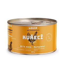 Konzerva LOUIE kuracie s ryžou 200g pre psov