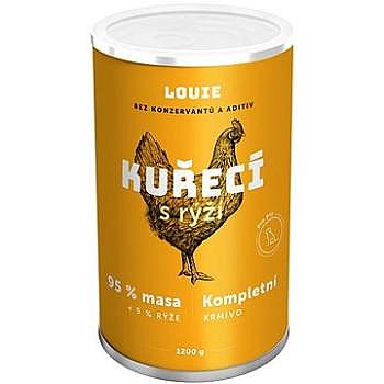 Konzerva LOUIE kuracie s ryžou 1200g pre psov