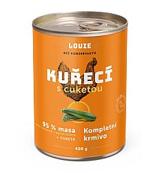 Konzerva LOUIE kuracie s cuketou 400g pre psov
