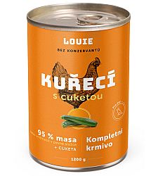 Konzerva LOUIE kuracie s cuketou 1200g pre psov