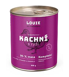 Konzerva LOUIE kačacie s ryžou 800g pre psov