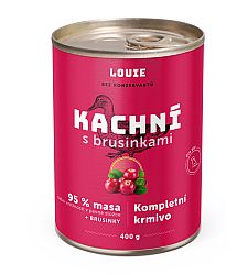 Konzerva LOUIE kačacie s brusnicami 400g pre psov