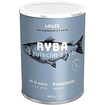 Konzerva LOUIE ryba s ryžou 400g pre psov