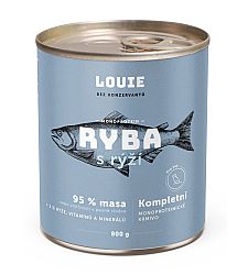 Konzerva LOUIE ryba s ryžou 800g pre psov