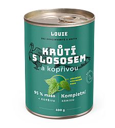 Konzerva LOUIE morka s lososom a žihľavou 400g pre psov