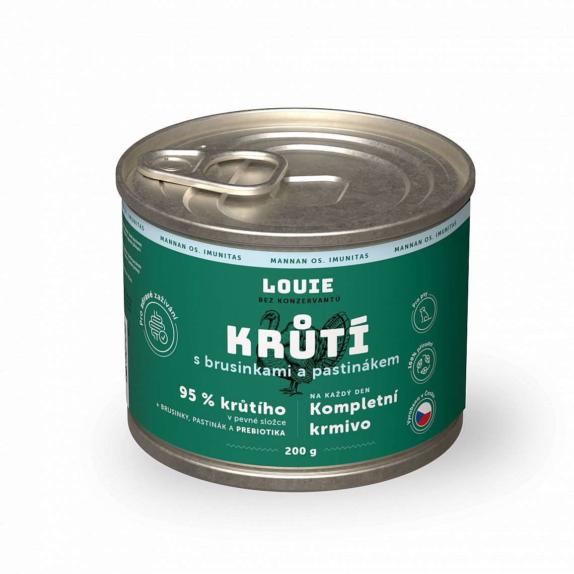Konzerva LOUIE morka, brusnice, prebiotika 200g pre psov