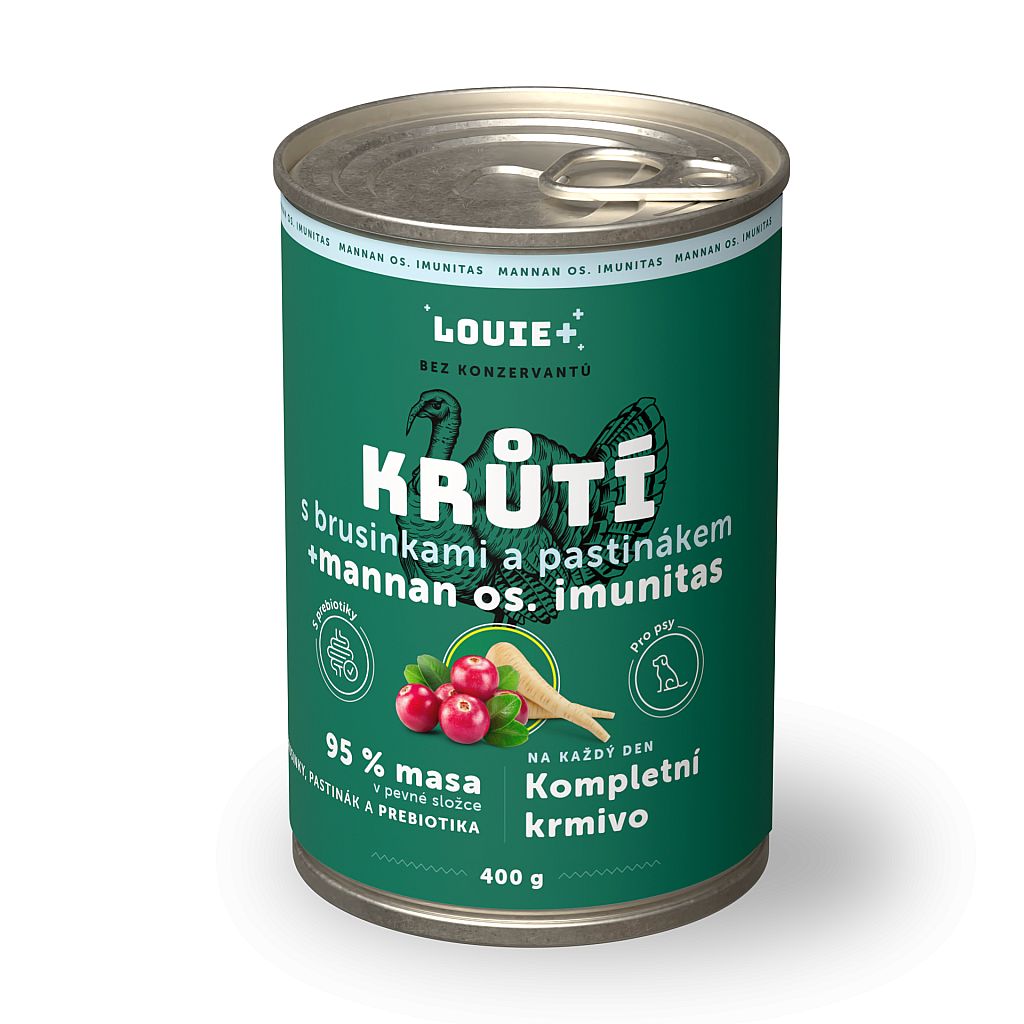 Konzerva LOUIE morka, brusnice, prebiotika 400g pre psov
