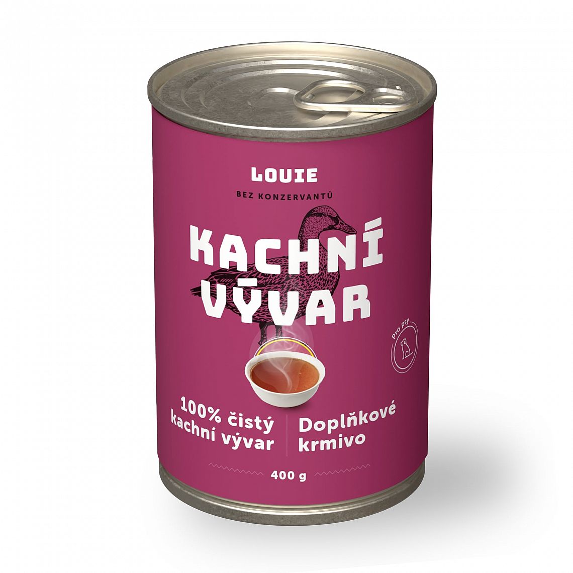 Konzerva LOUIE kačací vývar 400g pre psov