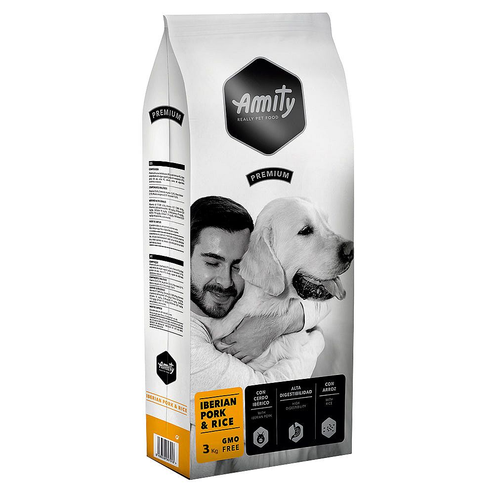 Amity Premium Iberian Pork & Rice 4 kg – granule s iberským bravcovým mäsom pre dospelých psov