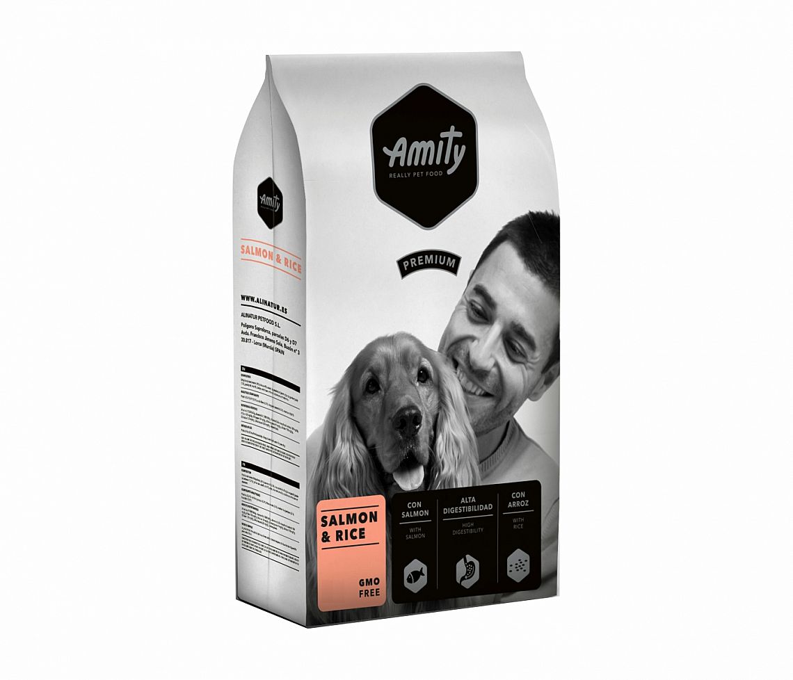 Amity Premium Salmon & Rice 4 kg – pre zdravú kožu a lesklú srst