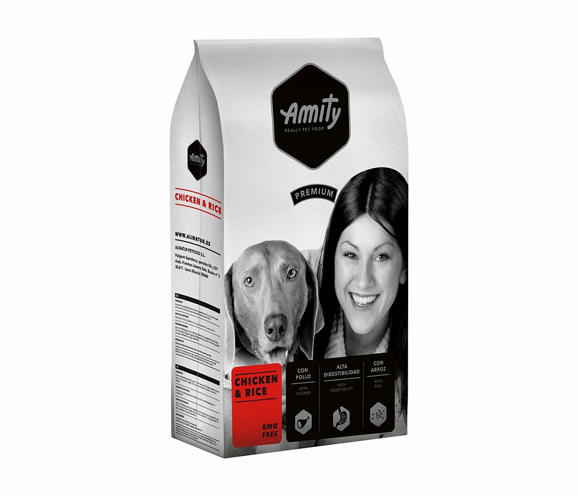 Amity Premium Chicken & Rice 4 kg – každodenná výživa pre dospelých psov