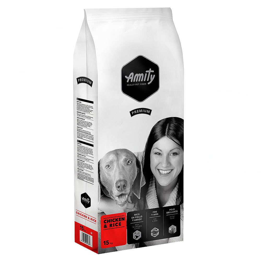 Amity Premium Chicken & Rice 15 kg – každodenná výživa pre dospelých psov