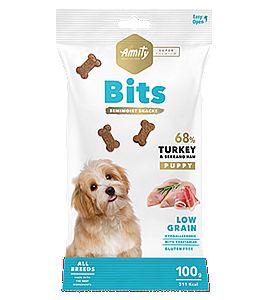 Amity Super Premium Bits Puppy Turkey 100 g maškrta
