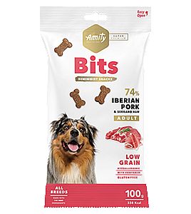 Amity Super Premium Bits Iberian Pork 100 g maškrta