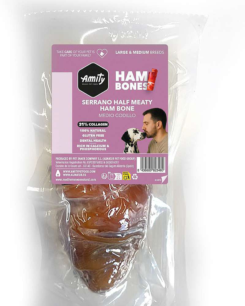Amity Serrano šunková kosť – polovička s mäsom 2 ks (600 g)