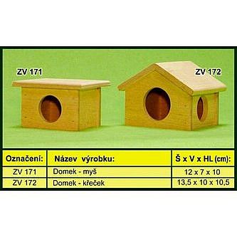 Domcek pre myš 12 x 7 x 10 cm
