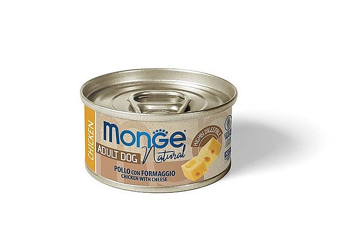 MONGE DOG NATURAL kuracie mäso so syrom 95 g pre psy