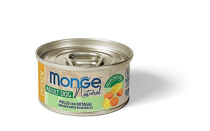 MONGE DOG NATURAL kuracie mäso so zeleninou 95 g pre psy