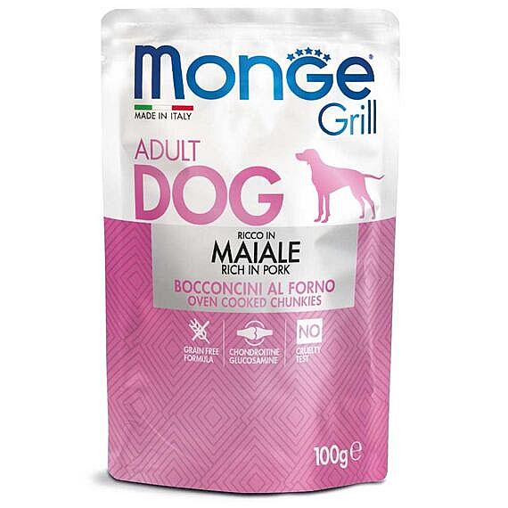 MONGE GRILL s bravčovým mäsom 100 g kapsička pre psy